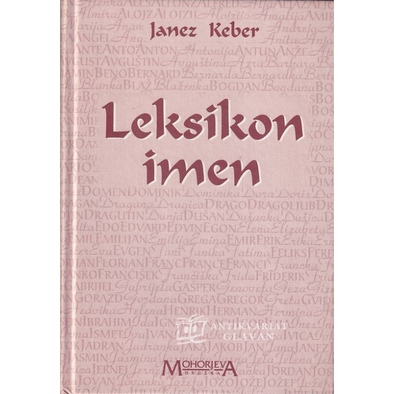 Janez Keber - Leksikon imen