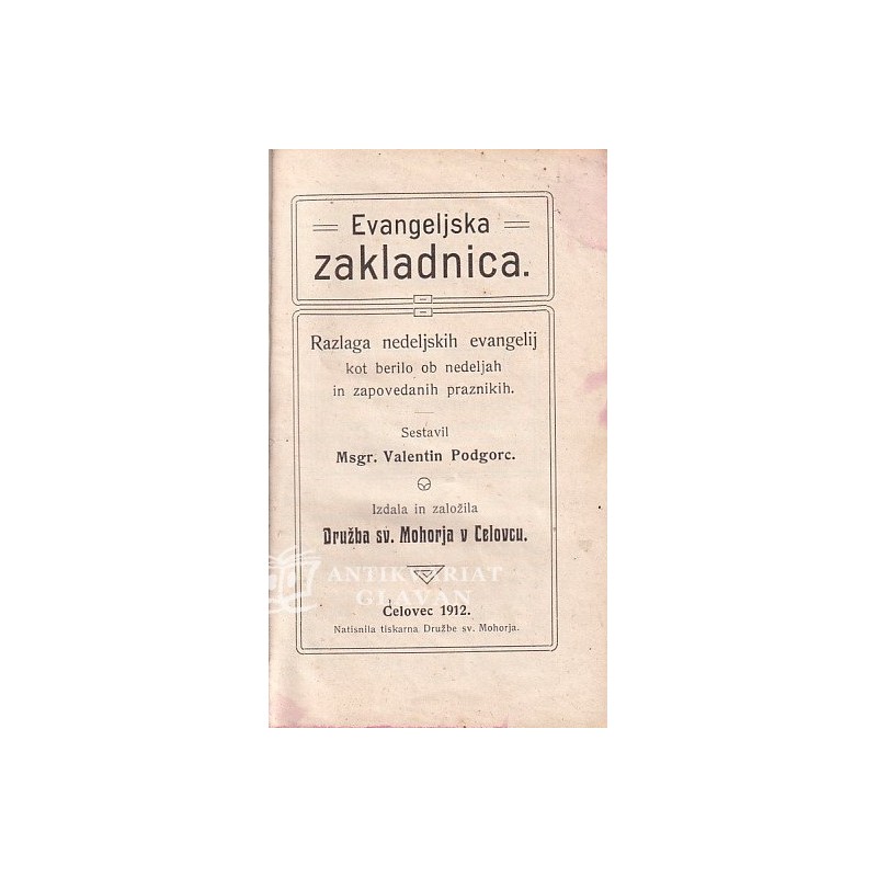 Valentin Podgorc - Evangeljska zakladnica
