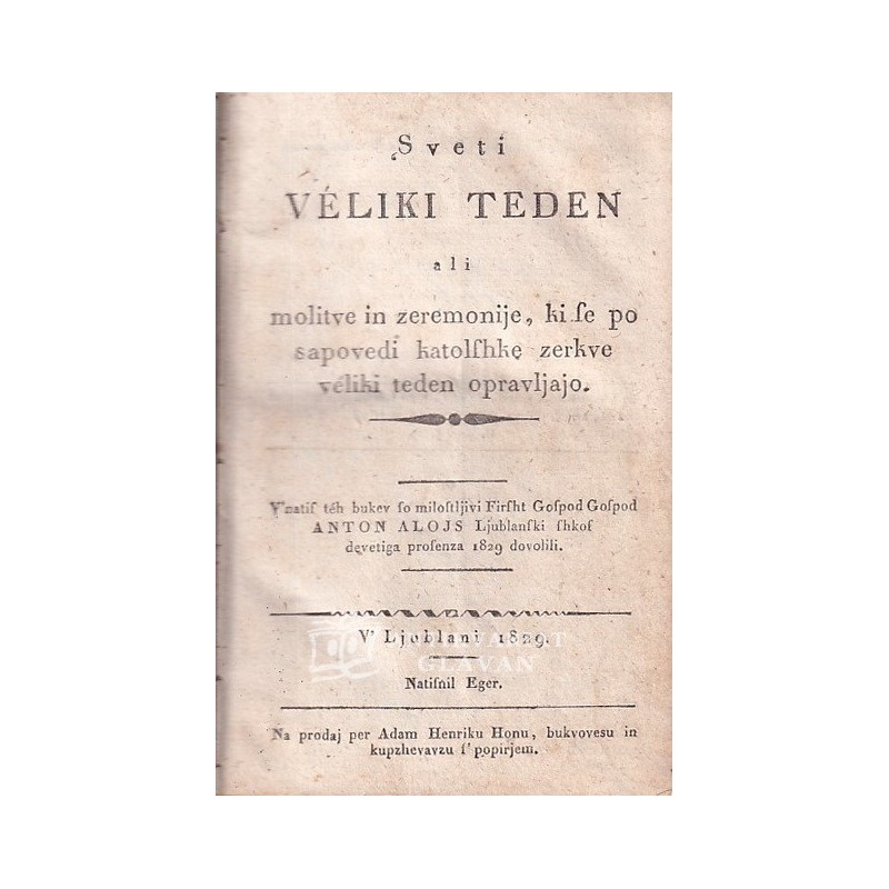 Andrej Albrecht - Sveti veliki teden