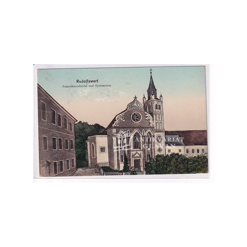 Novo mesto - Rudolfswert, Franziskanerkirche und Gymnasium