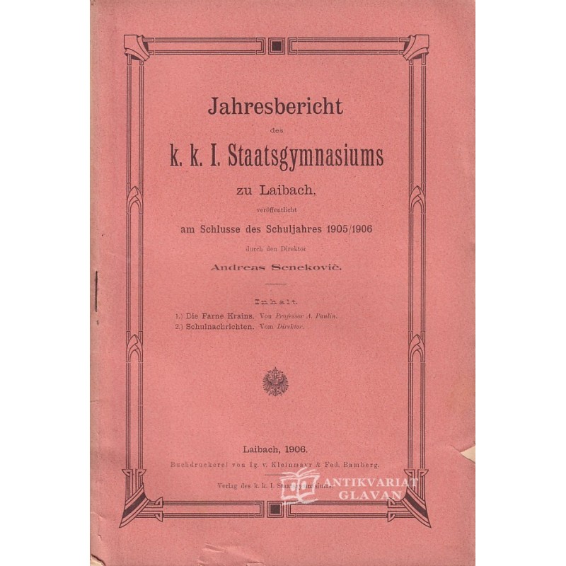 A. Paulin - Die Farne Krains