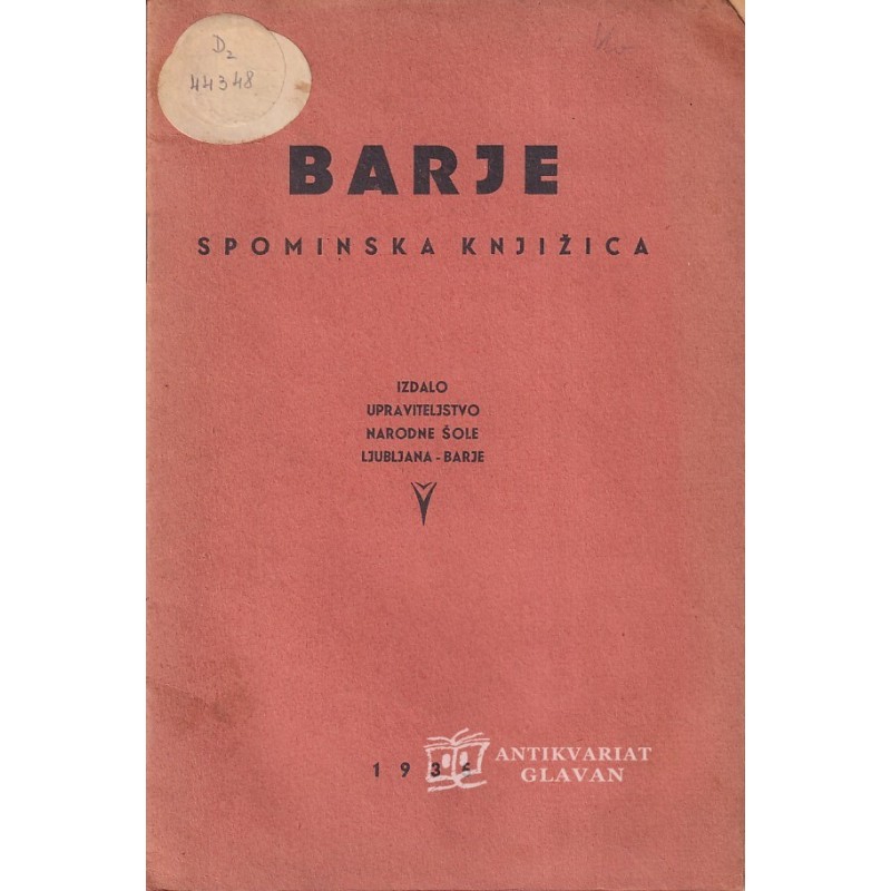 Barje - spominska knjižica