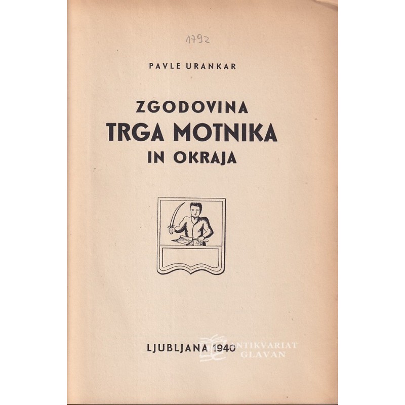 Pavle Urankar - Zgodovina trga Motnika