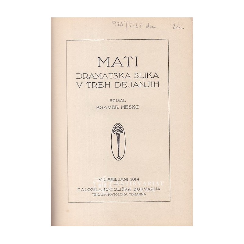 Ksaver Meško - Mati