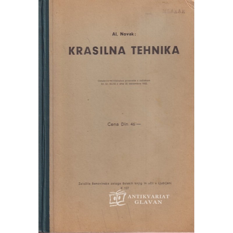 Alojzij Novak - Krasilna tehnika