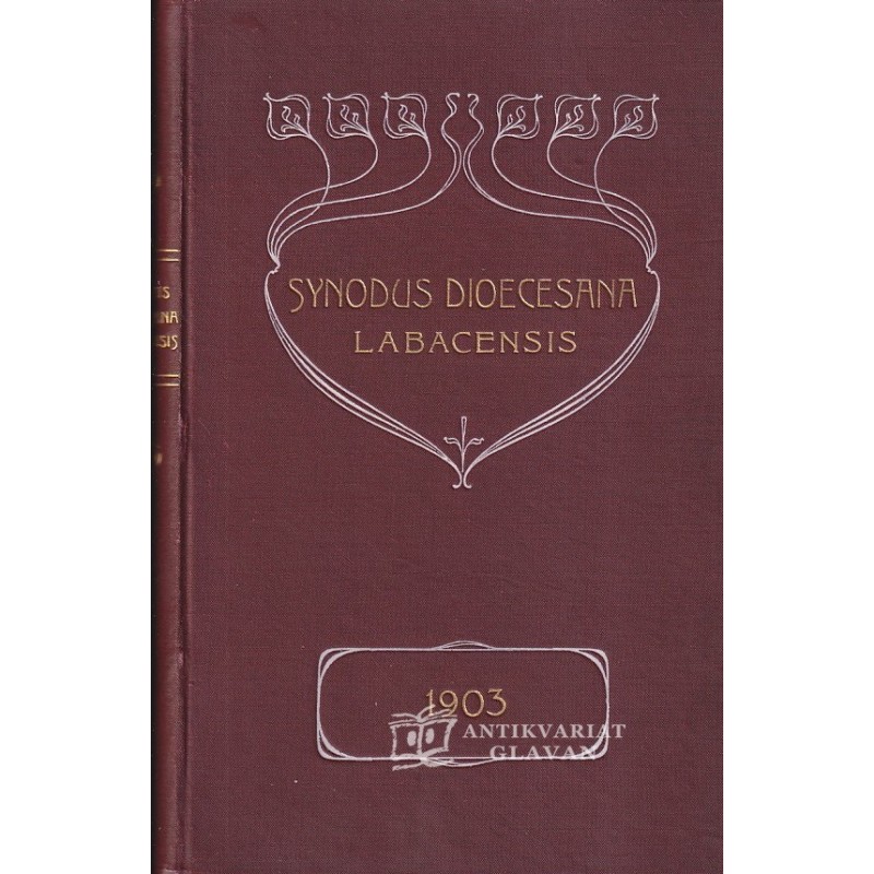 Synodus dioecesana Labacensis quam diebus 31. mensis augusti 1. 2. 3. 4. mensis septembris 1903