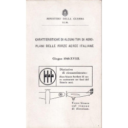 14. CARATTERISTICHE dei velivoli delle forze aere Italia - Inghilterra - Jugoslavia