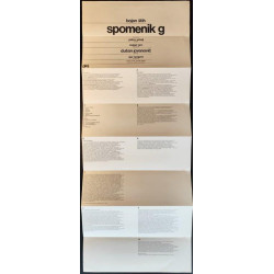 27. Spomenik G - gledališki list/plakat