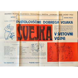 28. Pustolovščine dobrega vojaka Švejka v svetovni vojni - plakat