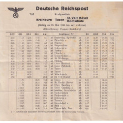 38. Deutsche Reichpost (1941) - dva vozna reda