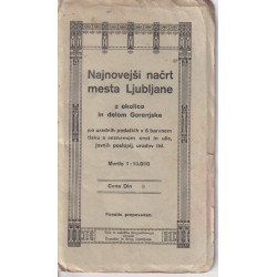 43. LJUBLJANA - lot zemljevidov