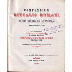 56. COMPENDIUM ritualis Romani : usibus dioeceseos Labacensis accommodatum auctoritate et opera