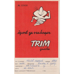 63. Miki Muster - Šport za vsakogar Trim značka