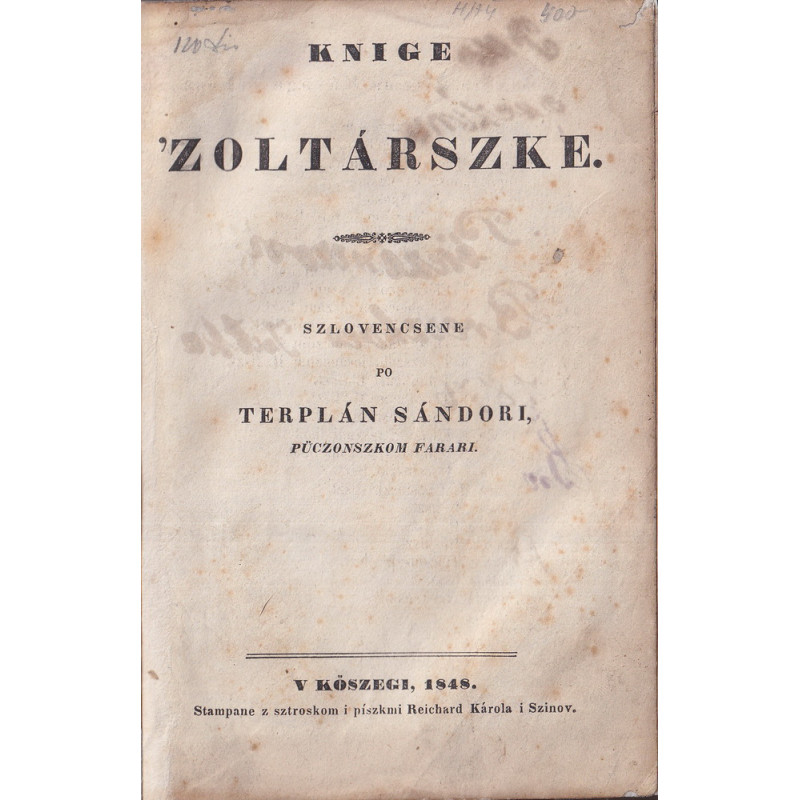 117. Knige 'zoltarszke (1848)