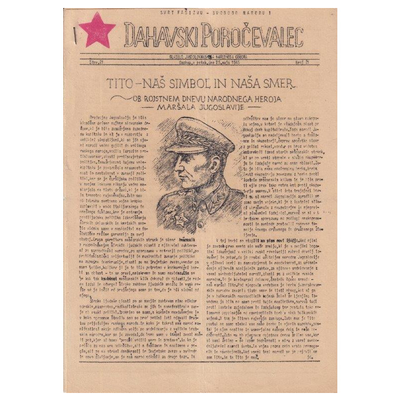 186. Dahavski poročevalec štev. 21, 25. maj 1945