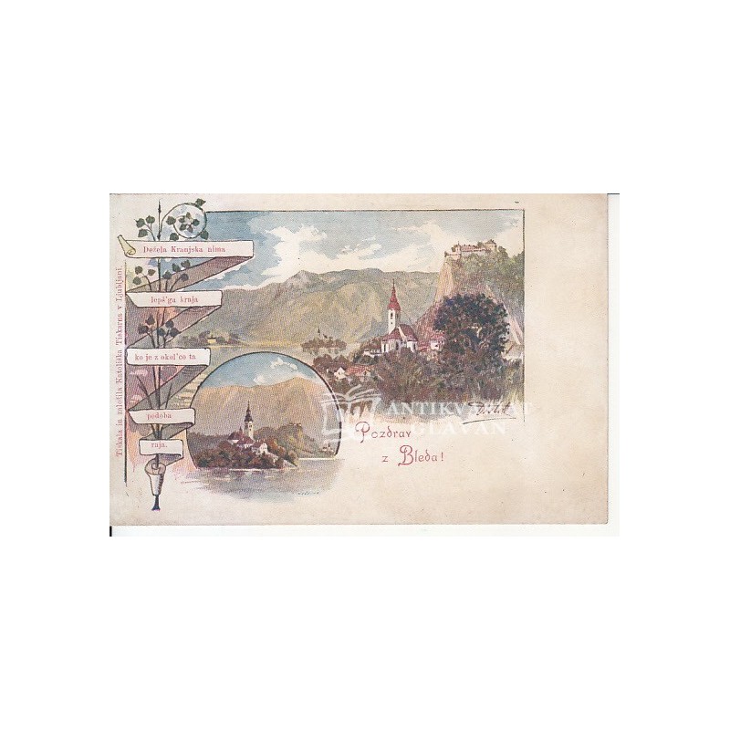 Bled - Pozdrav iz Bleda, Dežela Kranjska nima ...