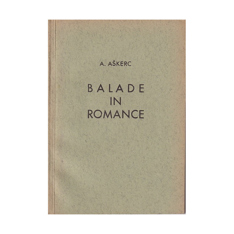 Anton Aškerc - Balade in romance