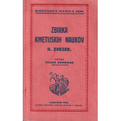 Viljem Rohrman - Zbirka kmetijskih naukov. II. zvezek