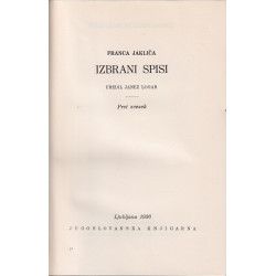 Franc Jaklič - Izbrani spisi