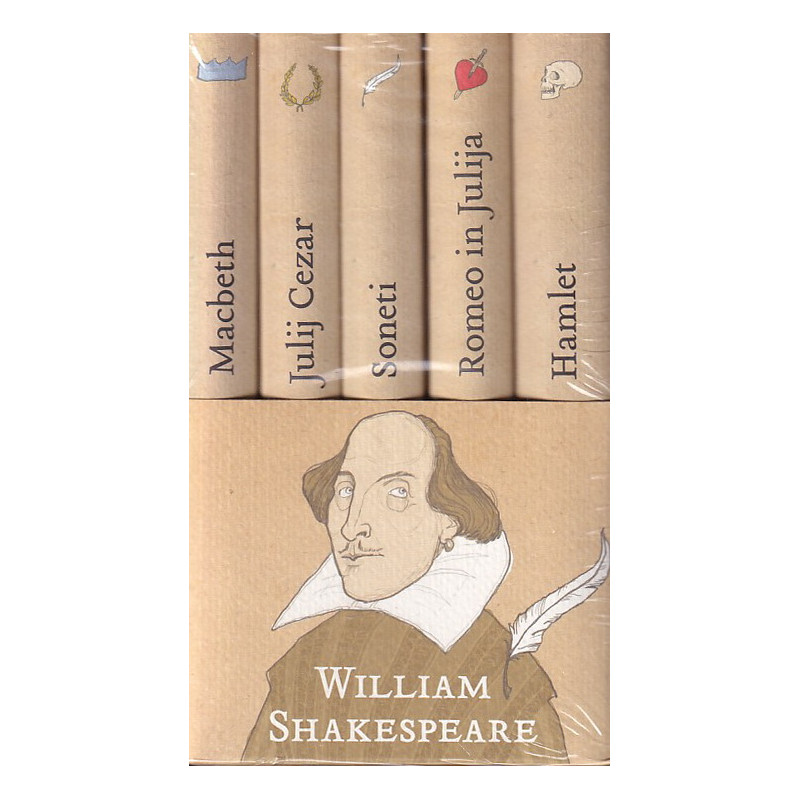 William Shakespeare - Hamlet. Romeo in Julija. Soneti. Julij Cezar. Macbeth 1-5