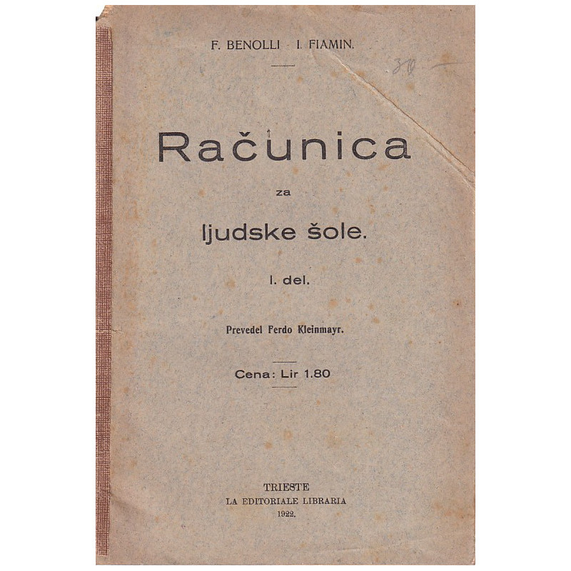 F. Benolli - Računica za ljudske šole