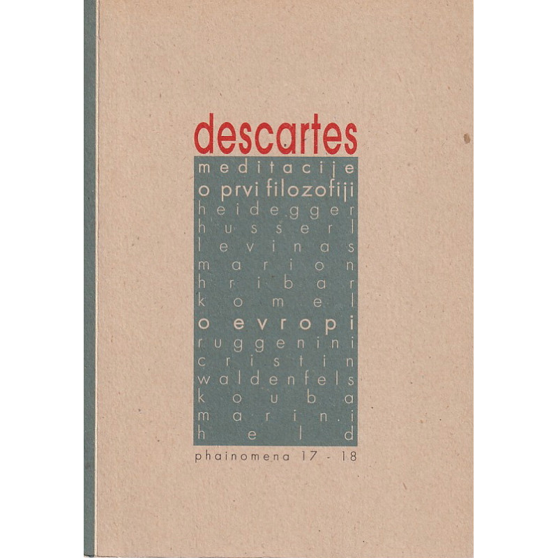 Descartes - Meditacije o prvi filozofiji