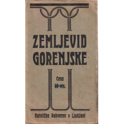 Zemljevid Gorenjske