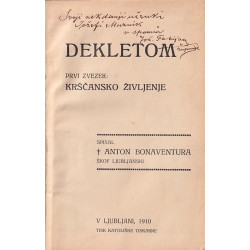 Anton Bonaventura - Dekletom. Krščansko življenje