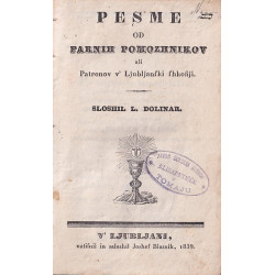 Luka Dolinar - Pesme od farnih pomozhnikov ali patronov v Ljubljanski shkofiji