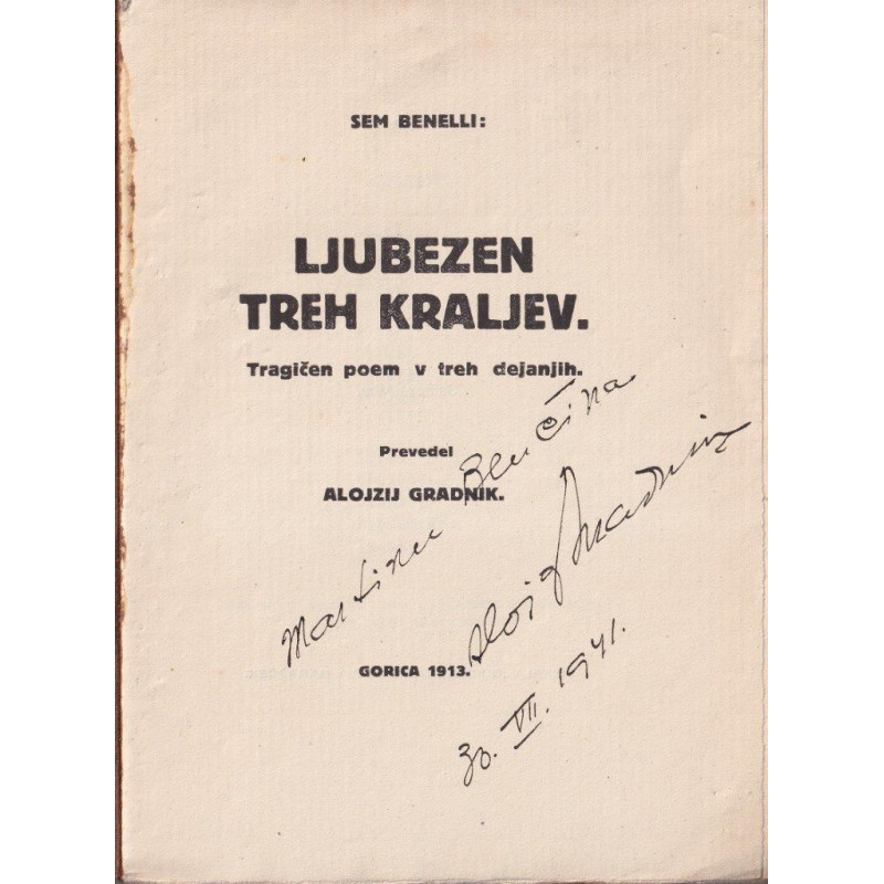 38. Sem Benelli - Ljubezen treh kraljev