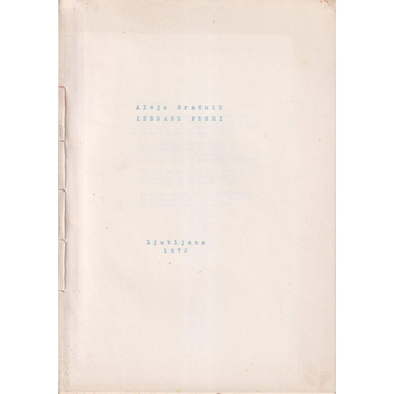 63. Alojz Gradnik - Izbrane pesmi