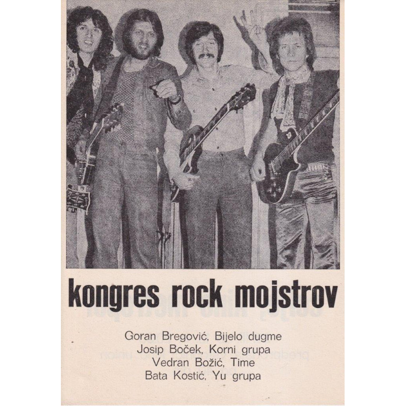 83. Kongres rock mojstrov 1975 - letak