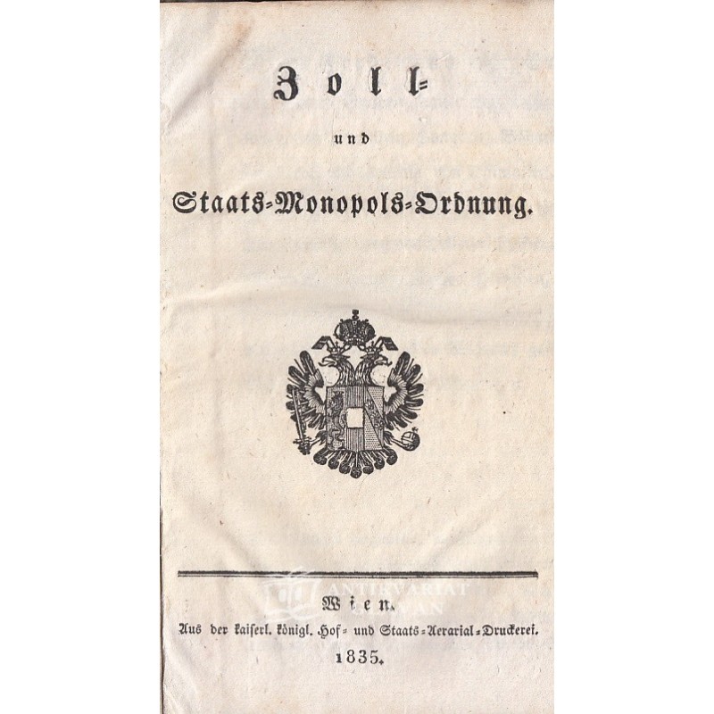 Zoll- und Staats-Monopols-Ordnung