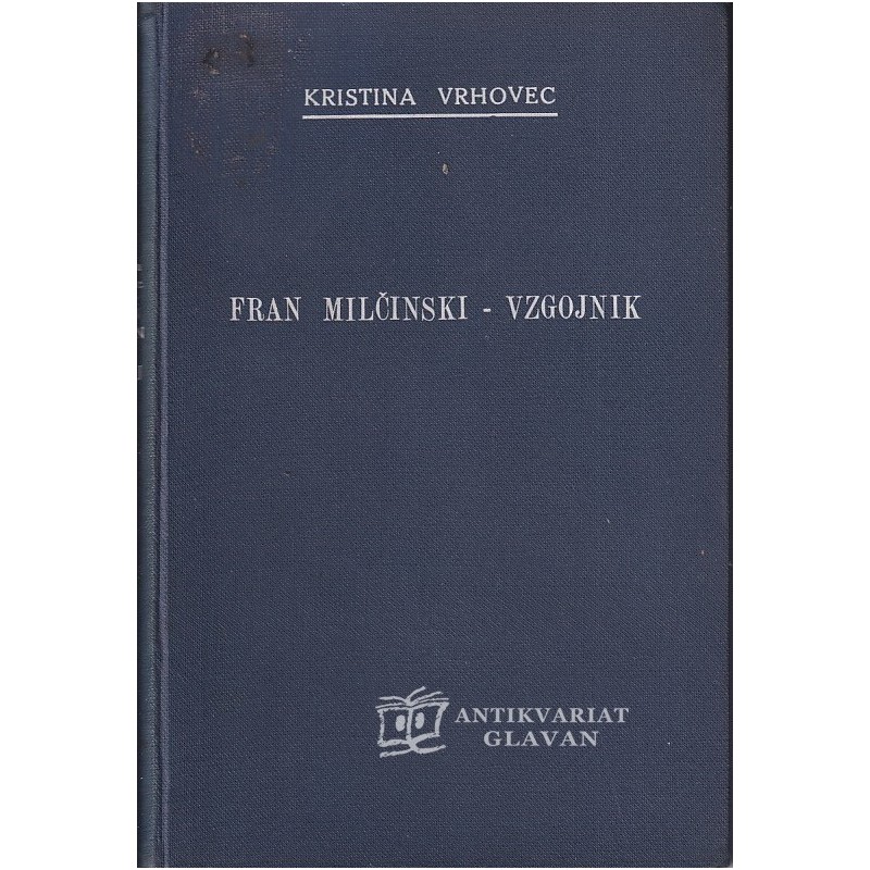 Kristina Brenk - Fran Milčinski-vzgojnik