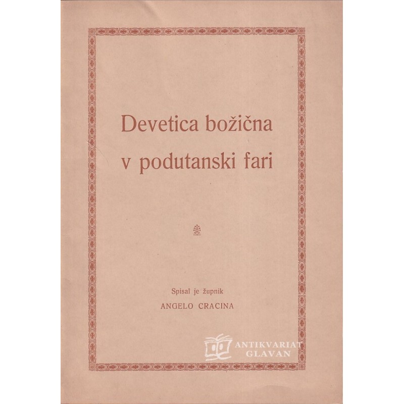 Angelo Cracina -  Devetica boi?na v podutanski fari