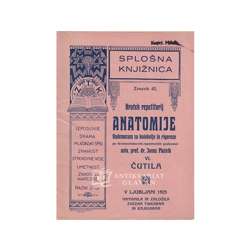 Kratek repetitorij anatomije