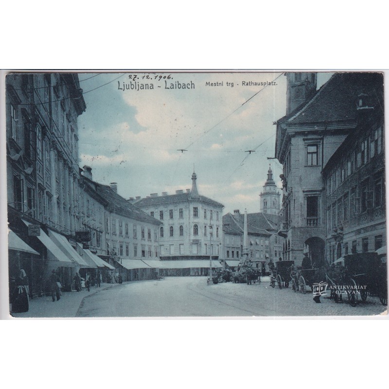 Ljubljana - Laibach-Mestni trg-Rathausplatz