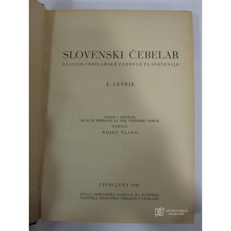- Slovenski čebelar 1948